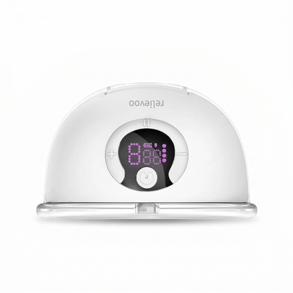 Relievoo S32 PRO2 LED Display Close-Up — Discreet Wireless Wearable Breast Pump UK