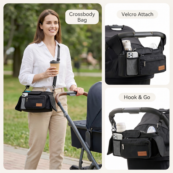 Relievoo Stroller Organiser crossbody