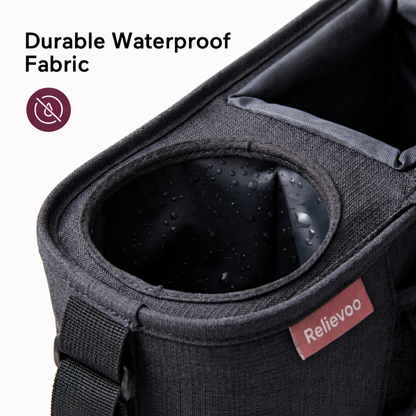 Relievoo Stroller Organiser — durable waterproof fabric close-up
