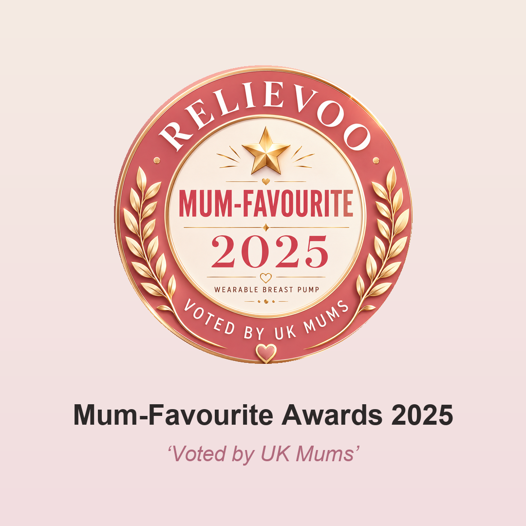 Relievoo wearable breast pump — Mum-Favourite Award 2025, voted by UK mums