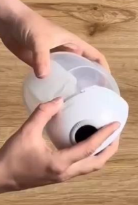 Step 2: Clip the Relievoo pump unit onto the collection cup